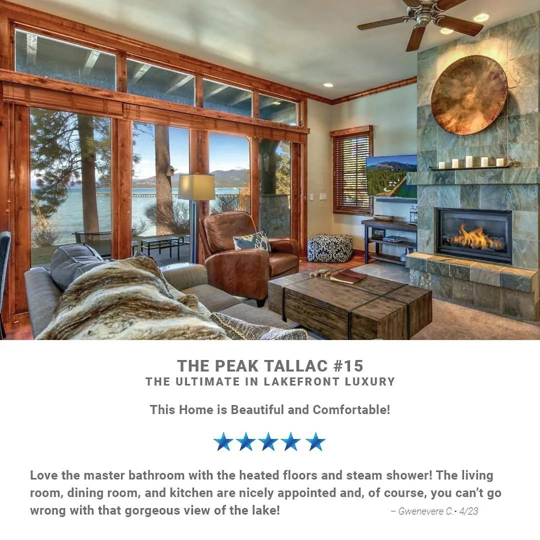 The Peak Tallac 15 - The Ultimate In Lakefront Luxury South Lake Tahoe 0*,